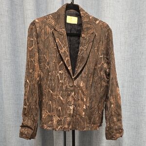 Alberto Makali Python Print Blazer Size 42" Chest